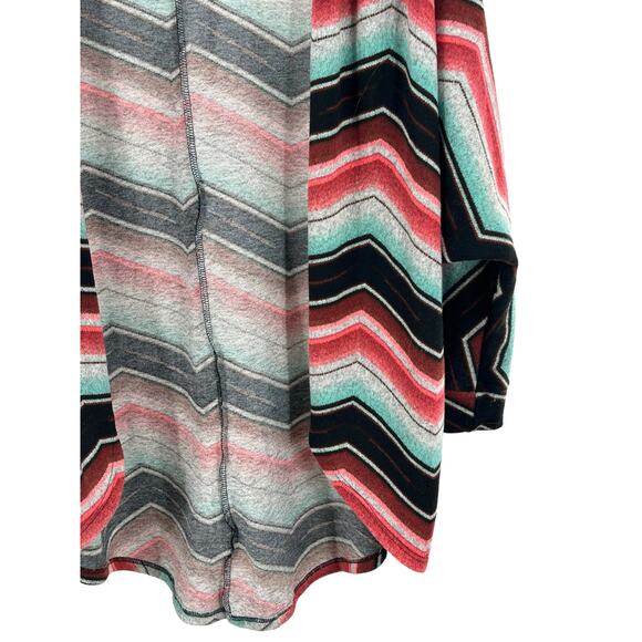 Daily Special Open Front Multicolor 3/4 Sleeve Cardigan Career Casual Size L‎ - Picture 7 of 9